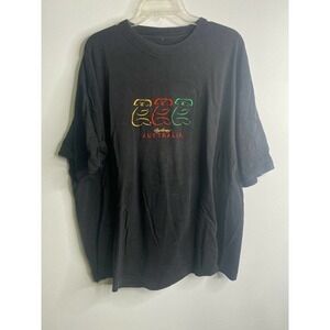 𝅺VINTAGE Sydney Australia Koala Bears Tee Shirt Black Animal Print XXL